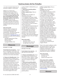 Solicitud De Inscripcion De Votante (English/Spanish), Page 17