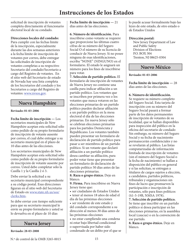 Solicitud De Inscripcion De Votante (English/Spanish), Page 20