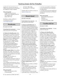 Solicitud De Inscripcion De Votante (English/Spanish), Page 23