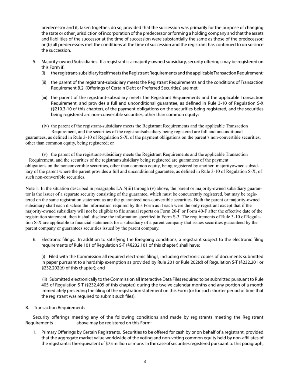 SEC Form 1983 (F-3) Registration Statement Under the Securities Act of 1933, Page 3