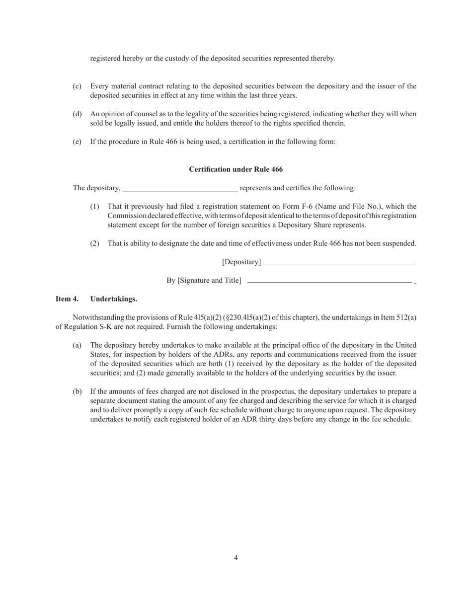 Form F-6 (SEC Form 2001) - Fill Out, Sign Online and Download Printable ...