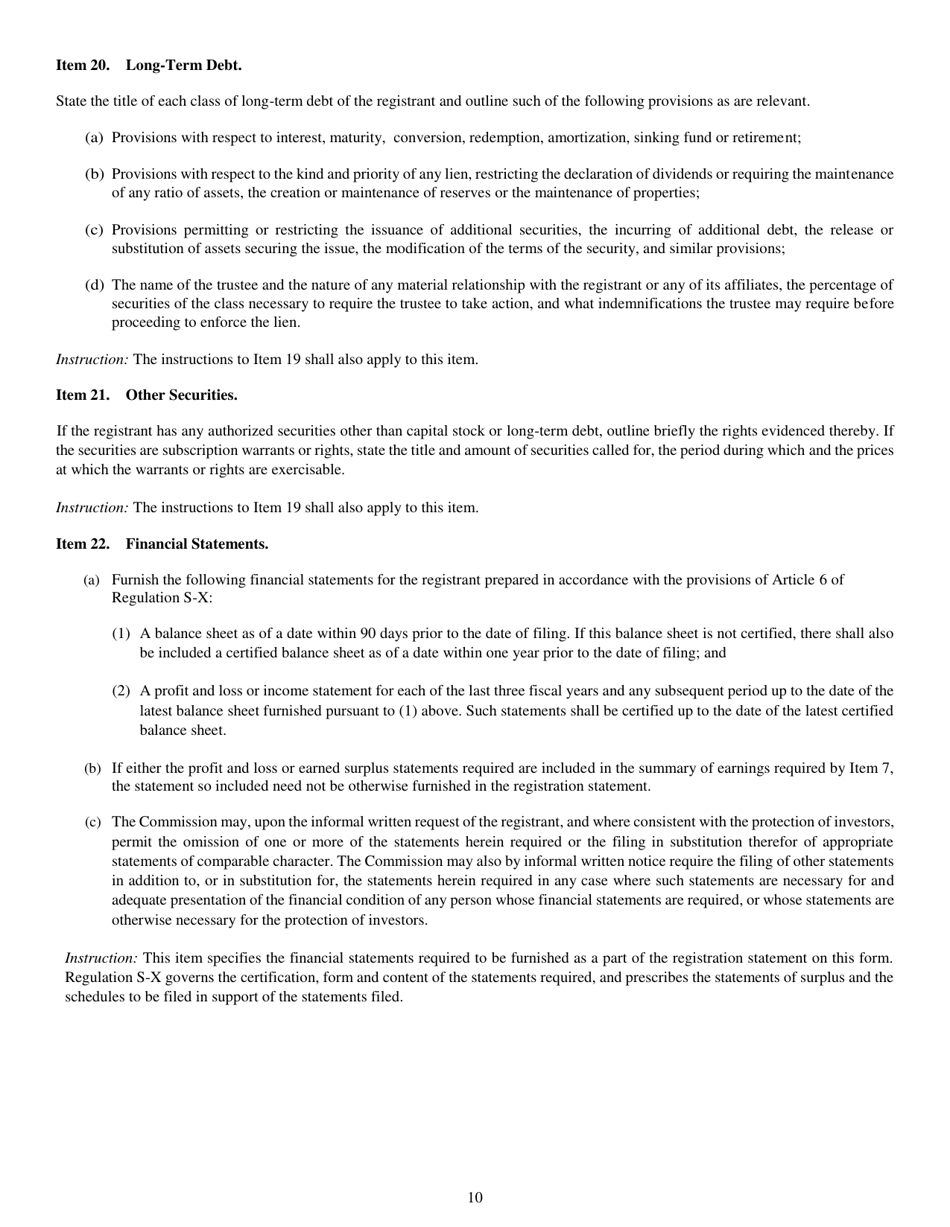Form N-5 (SEC Form 0993) Registration Statement of Small Business Investment Company Under the Securities Act of 1933 and the Investment Company Act of 1940, Page 10