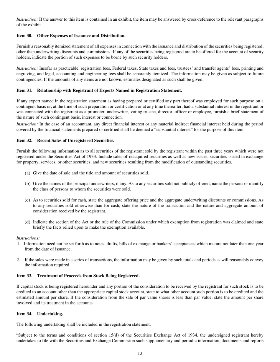 Form N-5 (SEC Form 0993) Registration Statement of Small Business Investment Company Under the Securities Act of 1933 and the Investment Company Act of 1940, Page 13