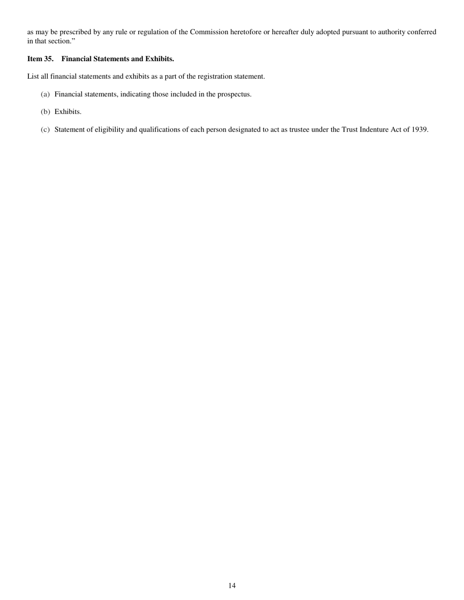 Form N-5 (SEC Form 0993) Registration Statement of Small Business Investment Company Under the Securities Act of 1933 and the Investment Company Act of 1940, Page 14