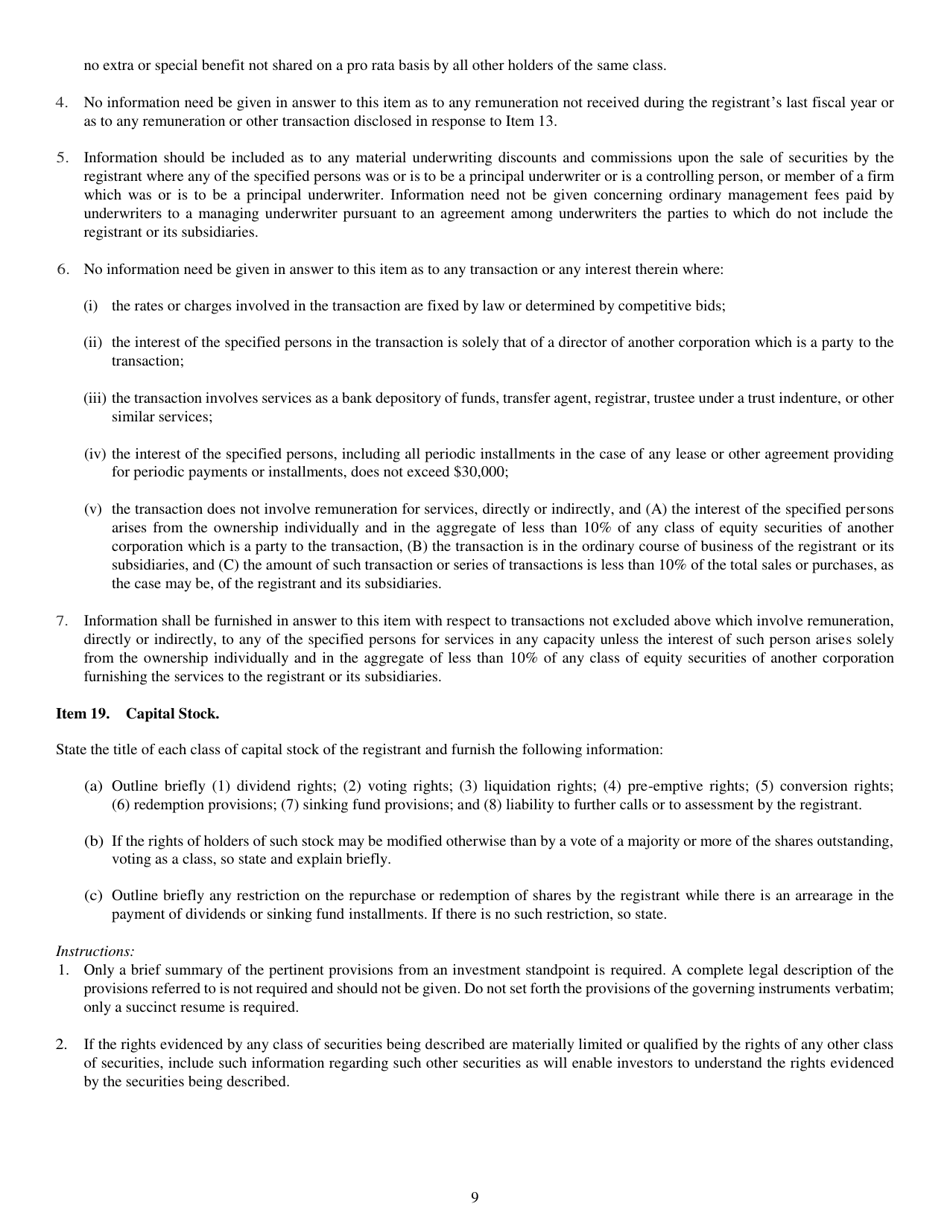 Form N-5 (SEC Form 0993) Registration Statement of Small Business Investment Company Under the Securities Act of 1933 and the Investment Company Act of 1940, Page 9
