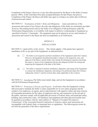 RUS Contract Form 395 Equipment Contract, Page 10
