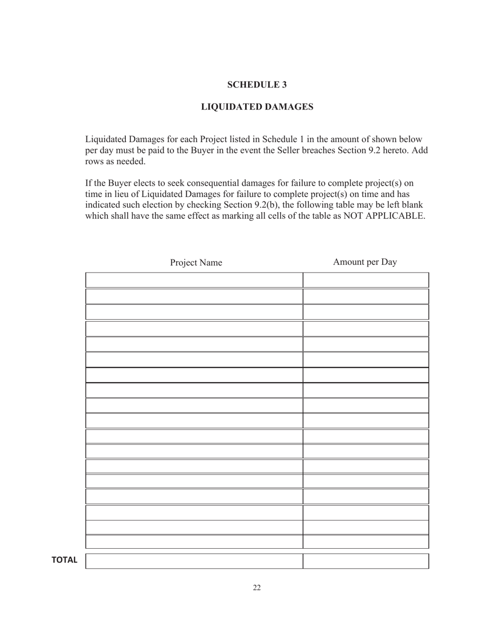 RUS Contract Form 395 Equipment Contract, Page 25