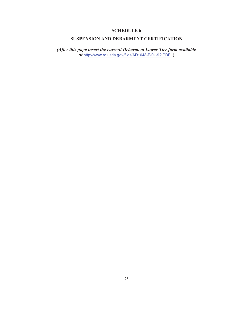 RUS Contract Form 395 Equipment Contract, Page 28