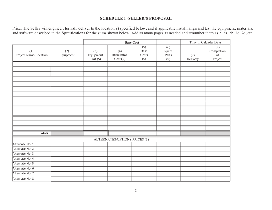 RUS Contract Form 395 Equipment Contract, Page 5
