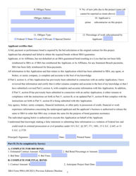 SBA Form 990A Quick Bond Guarantee Application and Agreement, Page 3