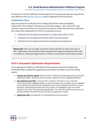 HUBZone Program Required Supporting Documents Checklist, Page 11