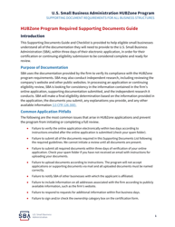 HUBZone Program Required Supporting Documents Checklist, Page 2
