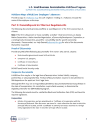 HUBZone Program Required Supporting Documents Checklist, Page 9