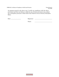 Form 33A Certification of Compliance With Revised Protocols for in-Person Arguments, Page 2