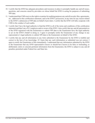 Form CMS-10175 Electronic File Interchange Organization (Efio) Certification Statement, Page 2