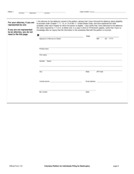 Official Form 101 Voluntary Petition for Individuals Filing for Bankruptcy, Page 8