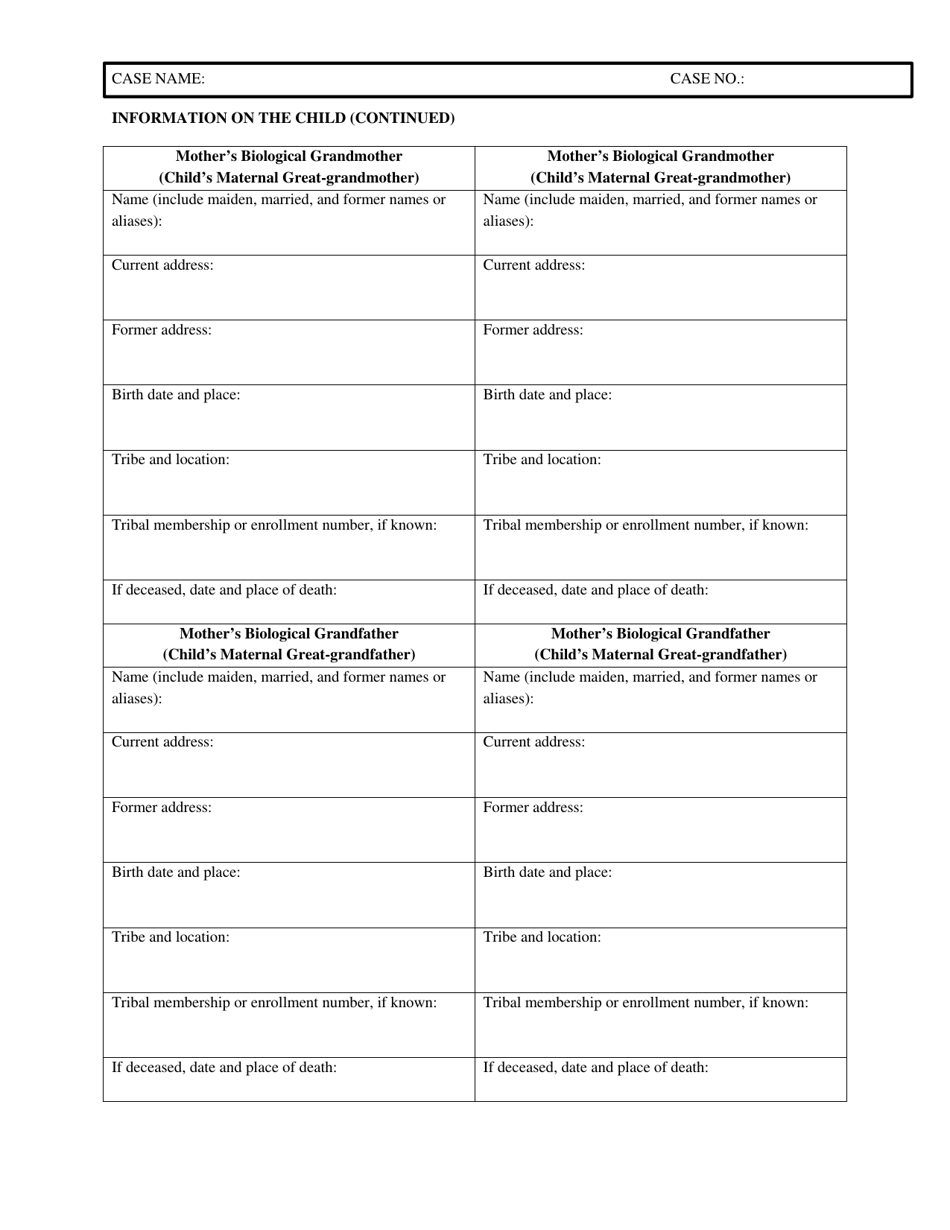 Notice of Child Custody Proceeding for Indian Child, Page 4