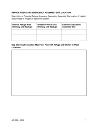 Form AID524-4 Individual Emergency Action Plan (I-Eap), Page 11