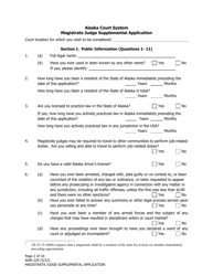 Form ADM-229 Magistrate Judge Supplemental Application - Alaska, Page 2