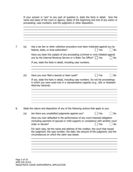 Form ADM-229 Magistrate Judge Supplemental Application - Alaska, Page 3