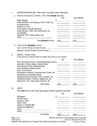 Form P-910 Request for Appointed Attorney for Parent/Guardian of a Minor - Alaska, Page 3