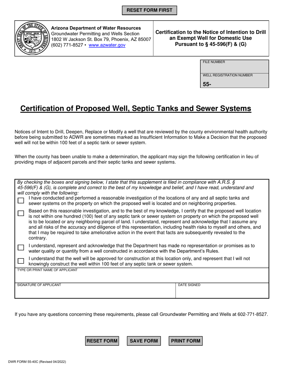 DWR Form 5540C Fill Out, Sign Online and Download Fillable PDF