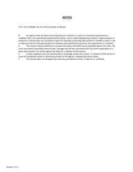 Form ADWR60-500 Notification of Change of Ownership of an Irrigation Authority - Arizona, Page 2