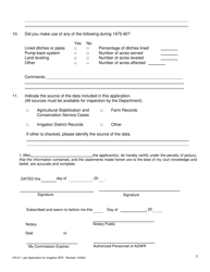 Form 476-01 Late Application for a Irrigation Grandfathered Right - Arizona, Page 3