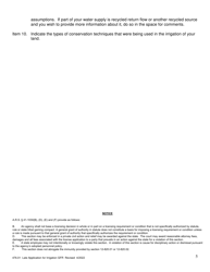 Form 476-01 Late Application for a Irrigation Grandfathered Right - Arizona, Page 5