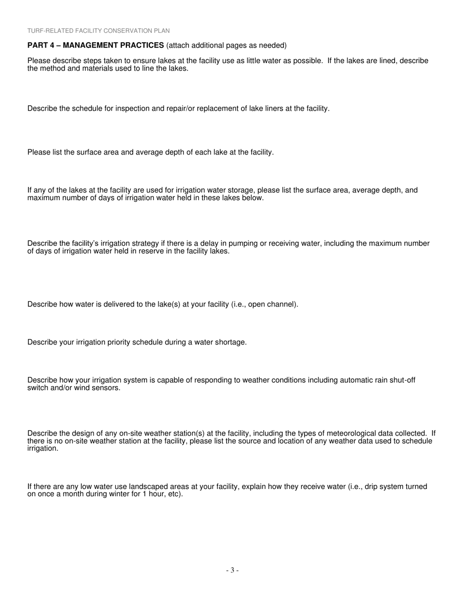 Turf-Related Facility Conservation Plan - Golf Courses - Arizona, Page 3