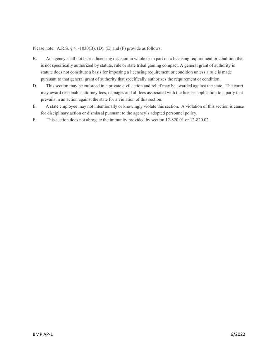 Form BMP AP-1 Phoenix, Pinal and Santa Cruz Amas - Application to Enroll in the Fourth Management Plan Agricultural Best Management Practices (Bmp) Program - Arizona, Page 5