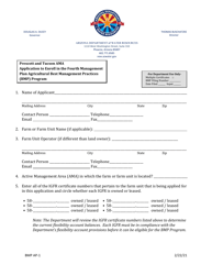 Form BMP AP-1 Prescott and Tucson Ama - Application to Enroll in the Fourth Management Plan Agricultural Best Management Practices (Bmp) Program - Arizona, Page 3