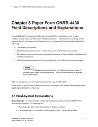 Instructions for Form ONRR-4430 &quot;Solid Minerals Production and Royalty Report&quot;