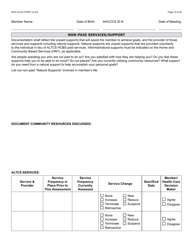 Form DDD-2121A Person-Centered Service Plan Supplement to the Individualized Family Service Plan - Arizona, Page 10