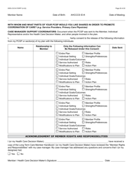 Form DDD-2121A Person-Centered Service Plan Supplement to the Individualized Family Service Plan - Arizona, Page 20