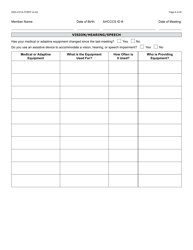 Form DDD-2121A Person-Centered Service Plan Supplement to the Individualized Family Service Plan - Arizona, Page 6