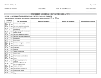 Formulario DDD-2121A-S Suplemento De Plan De Servicio Centrado En La Persona (Pcsp) Para El Plan Individualizado De Servicio Familiar (Ifsp) - Arizona (Spanish), Page 4