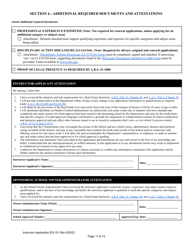 Form ED-101 Real Estate Instructor Application for Original Approval, Renewal, or Changes to Approved Categories - Arizona, Page 11