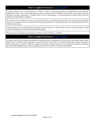Form ED-101 Real Estate Instructor Application for Original Approval, Renewal, or Changes to Approved Categories - Arizona, Page 12