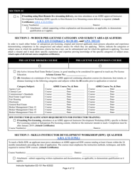 Form ED-101 Real Estate Instructor Application for Original Approval, Renewal, or Changes to Approved Categories - Arizona, Page 4