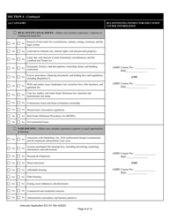 Form ED-101 Real Estate Instructor Application for Original Approval, Renewal, or Changes to Approved Categories - Arizona, Page 6