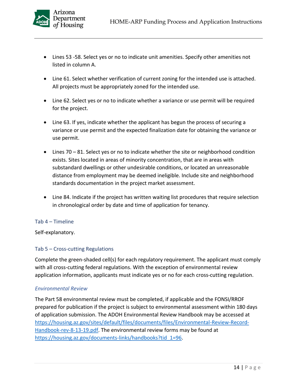 Home-Arp Funding Process and Application Instructions - Arizona, Page 17