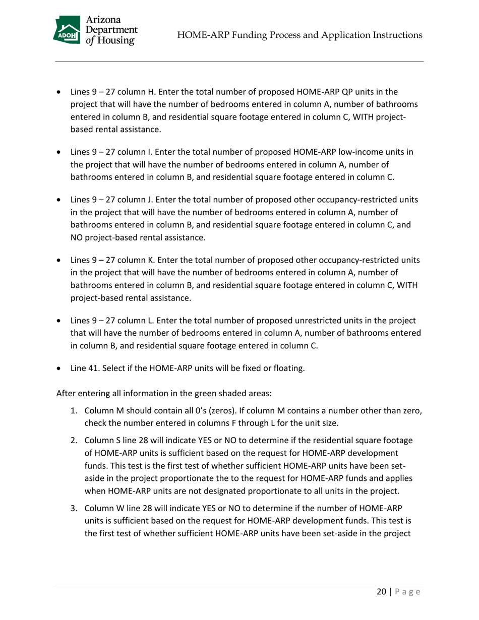 Home-Arp Funding Process and Application Instructions - Arizona, Page 23