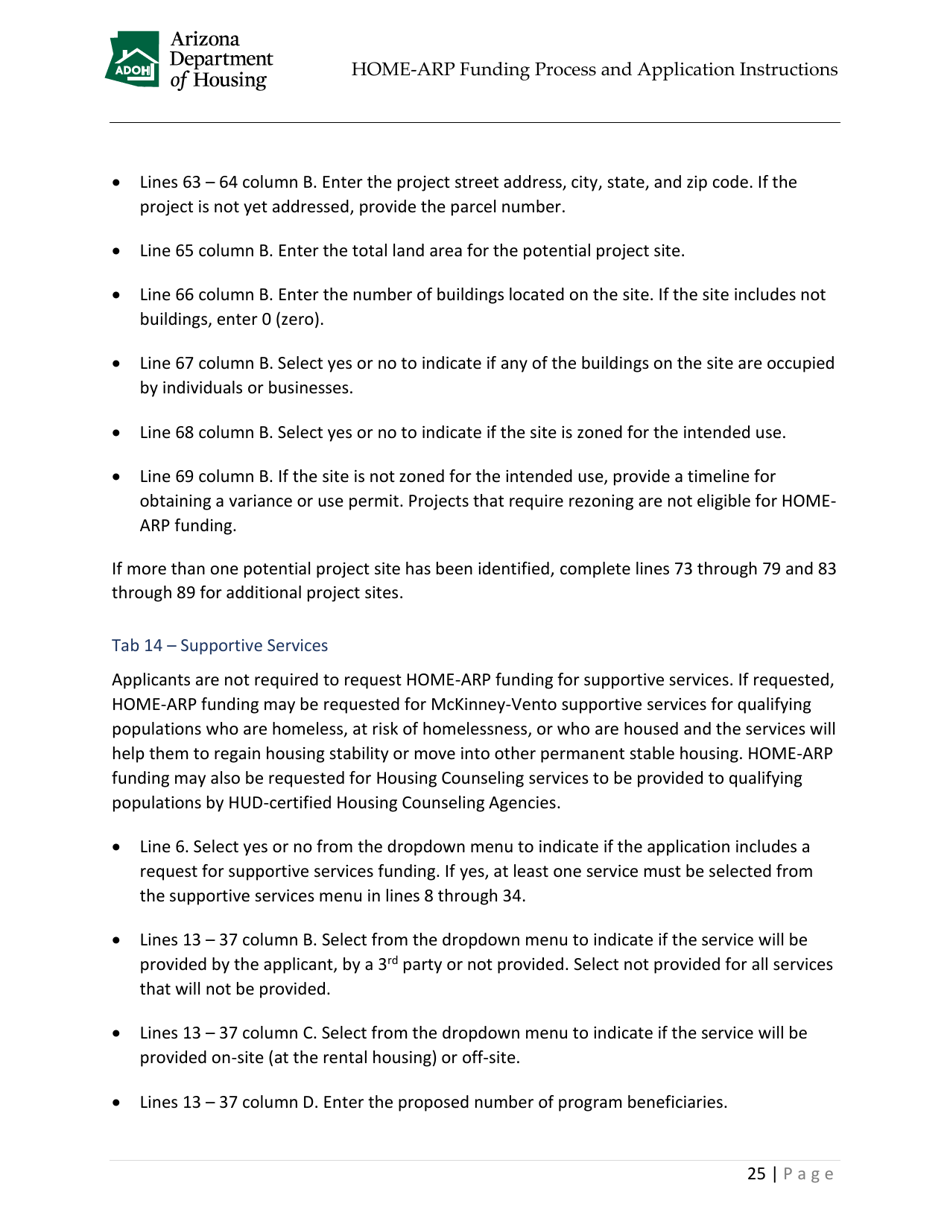 Home-Arp Funding Process and Application Instructions - Arizona, Page 28