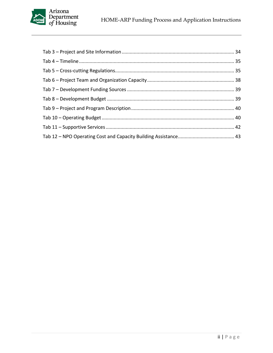 Home-Arp Funding Process and Application Instructions - Arizona, Page 3