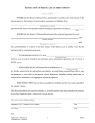 Application for Purchase or Assumption of Liabilities ( 50%) - Arkansas, Page 12