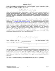 Application for Purchase or Assumption of Liabilities ( 50%) - Arkansas, Page 7