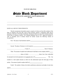 Application for Proposed State Bank Charter - Arkansas, Page 15