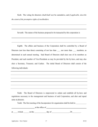 Application for Proposed State Bank Charter - Arkansas, Page 17