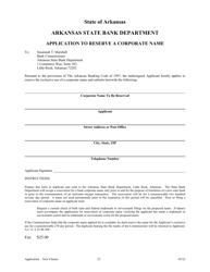 Application for Proposed State Bank Charter - Arkansas, Page 25